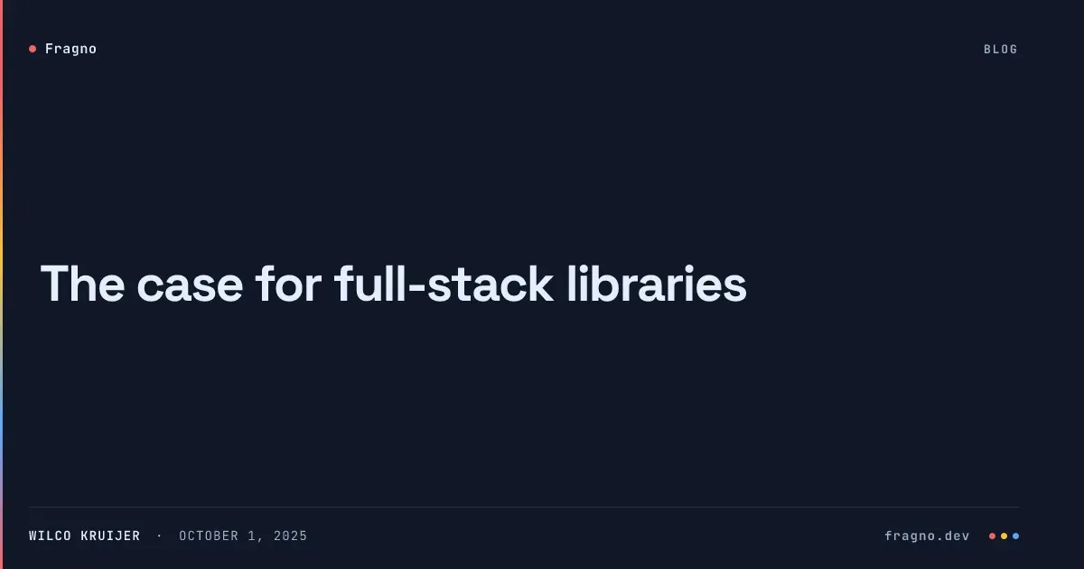 Fragno: full-stack encapsulation