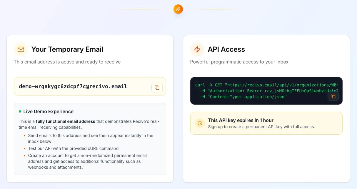 Recivo: Programmatic Mailbox